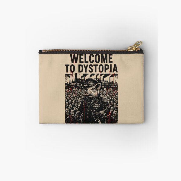 Item preview, WELCOME TO DYSTOPIA – Same Pigs New Trough Orwellian Streetwear designed and sold by Go Easy Apparel.