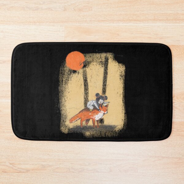 Item preview, Whimsical Girl Riding a Giant Red Fox Art designed and sold by Kristoftekent.