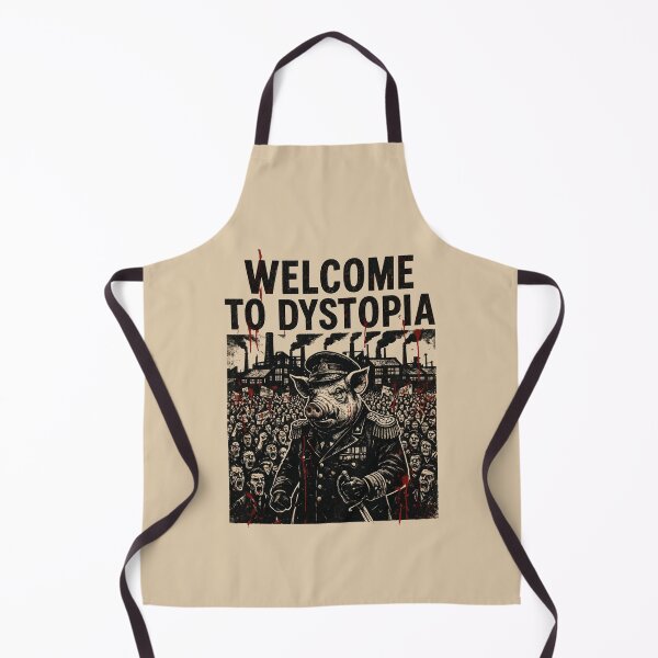 Item preview, WELCOME TO DYSTOPIA – Same Pigs New Trough Orwellian Streetwear designed and sold by Go Easy Apparel.