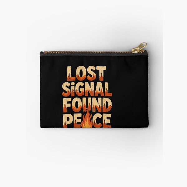 Item preview, Lost Signal Found Peace Funny Camping Campfire Outdoor Adventure Design designed and sold by msaloyach.