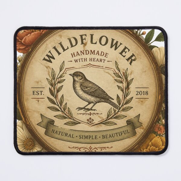 Item preview, Wildflower Handmade With Heart Emblem designed and sold by Designs By Ms Mal_Tas.
