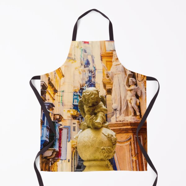 Item preview, Cherub Statue on Decorative Globe in Historic European Street With Baroque Architecture designed and sold by Nmallia.