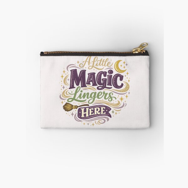 Item preview, A Little Magic Lingers Here Whimsical Witchy Quote Design designed and sold by inkoutninja.