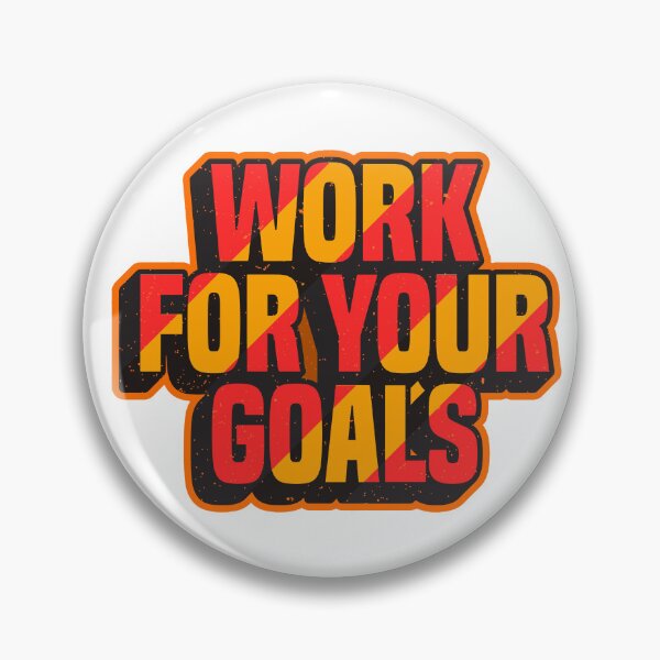 Item preview, Work For Your Goals Bold Motivational Typography designed and sold by vikyky.