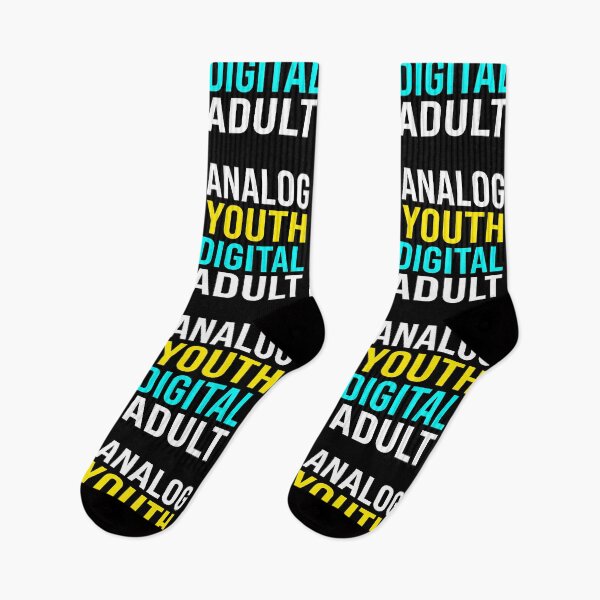 Item preview, Gen X Analog Youth Digital Adult Tee JUL-197 designed and sold by noberic.