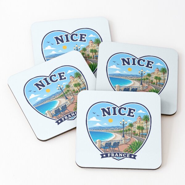 Item preview, Nice, France Heart Shape Design designed and sold by Myra365Art.
