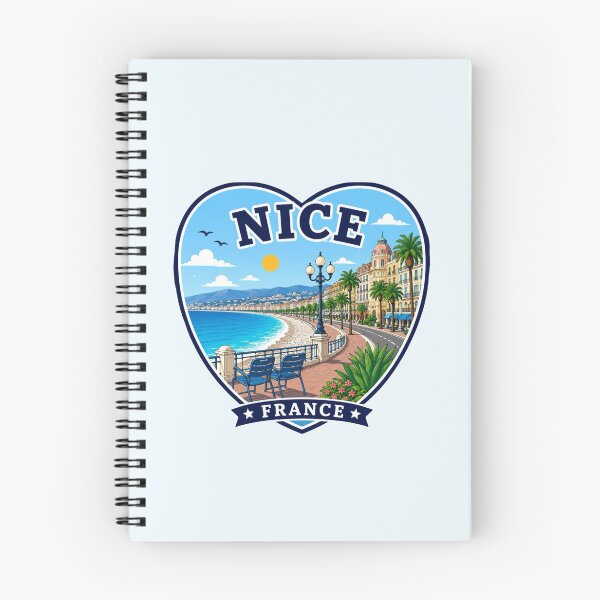 Item preview, Nice, France Heart Shape Design designed and sold by Myra365Art.