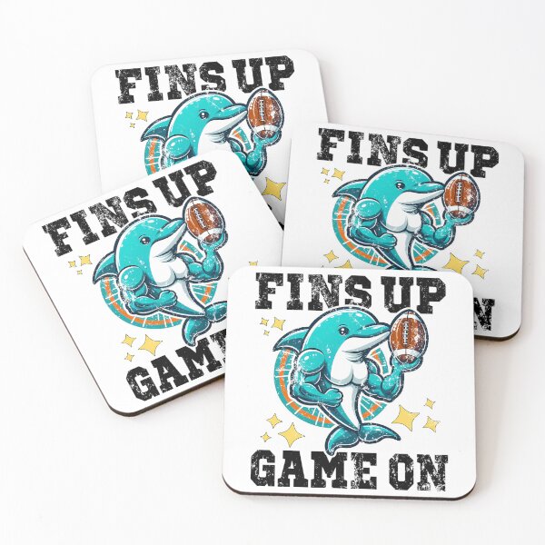 Item preview, Fins Up Game On - Football Dolphins Gift designed and sold by arantxase.