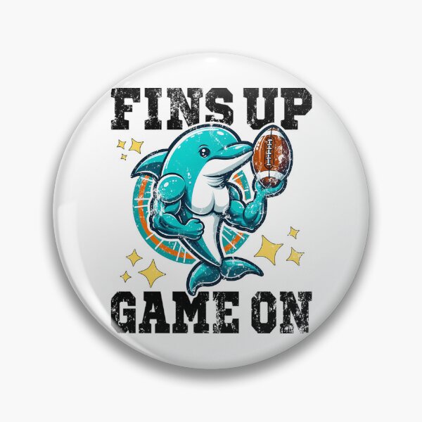 Item preview, Fins Up Game On - Football Dolphins Gift designed and sold by arantxase.