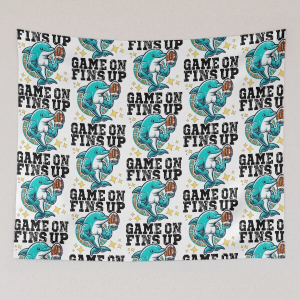 Item preview, Fins Up Game On - Football Dolphins Gift designed and sold by arantxase.