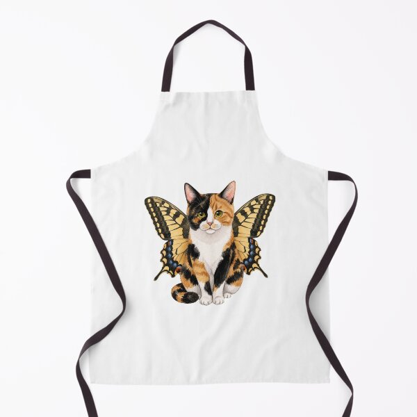 Item preview, Kawaii Butterfly Kitty | Calico Cat & Swallowtail Butterfly designed and sold by KittyClosetStore.