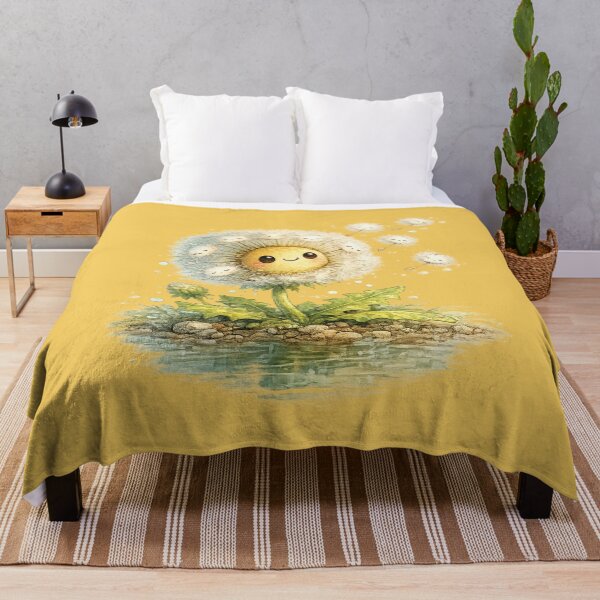 Item preview, Kawaii Dandelion Illustration – Cute Sleepy Seeds Drifting in the Breeze Art designed and sold by MagicMakerPh.