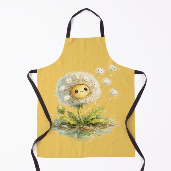 Item preview, Kawaii Dandelion Illustration – Cute Sleepy Seeds Drifting in the Breeze Art designed and sold by MagicMakerPh.