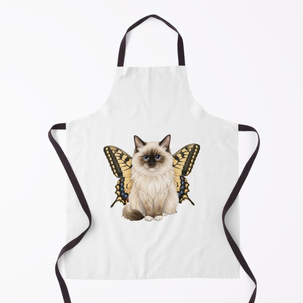 Item preview, Kawaii Butterfly Kitty | Ragdoll & Swallowtail Butterfly designed and sold by KittyClosetStore.
