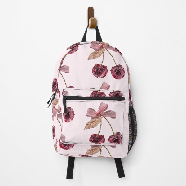 Item preview, Pink Crystalline Cherry with Bow - Coquette Aesthetic designed and sold by PoenyL1rosy.
