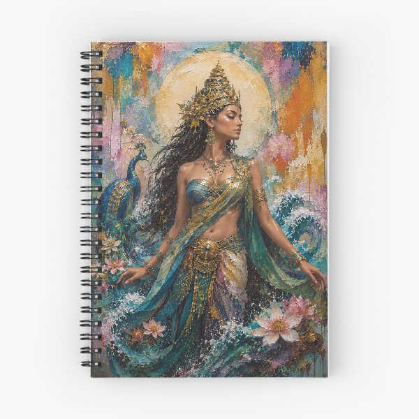 Item preview, Mystical goddess Nyai Loro Kidul painting. designed and sold by GalleryKauffeld.