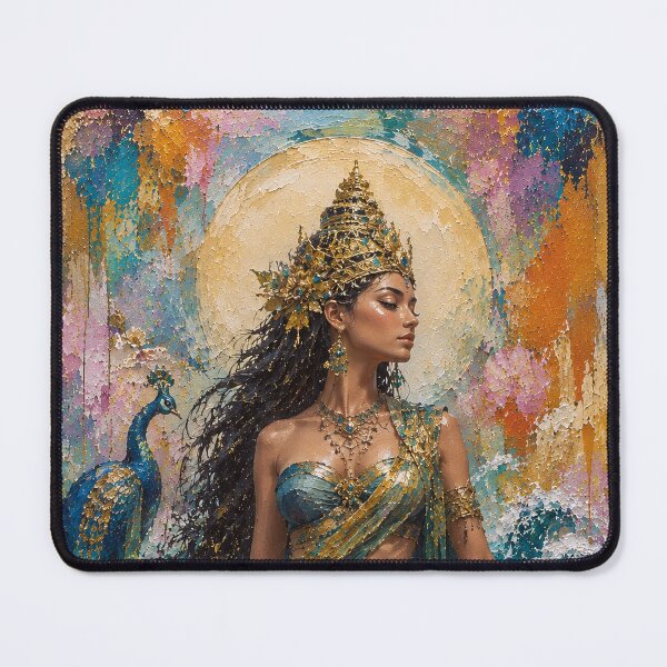 Item preview, Mystical goddess Nyai Loro Kidul painting. designed and sold by GalleryKauffeld.