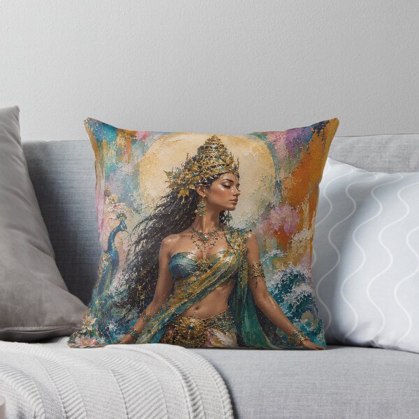 Item preview, Mystical goddess Nyai Loro Kidul painting. designed and sold by GalleryKauffeld.
