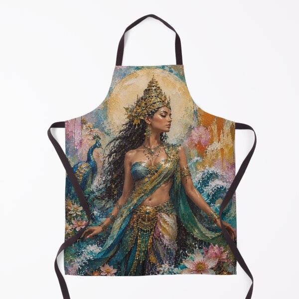 Item preview, Mystical goddess Nyai Loro Kidul painting. designed and sold by GalleryKauffeld.