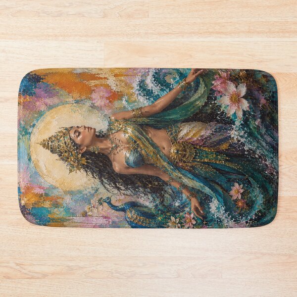 Item preview, Mystical goddess Nyai Loro Kidul painting. designed and sold by GalleryKauffeld.