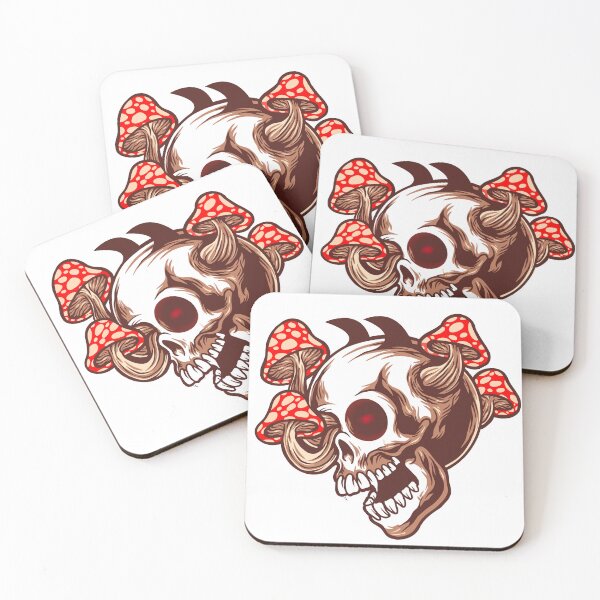 Item preview, Gothic Mushroom Skull Cottagecore Dark Academia Art designed and sold by vikyky.