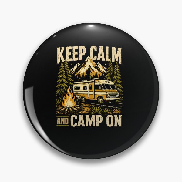 Item preview, Keep Calm And Camp On RV Camping Adventure Nature Lover Design designed and sold by msaloyach.