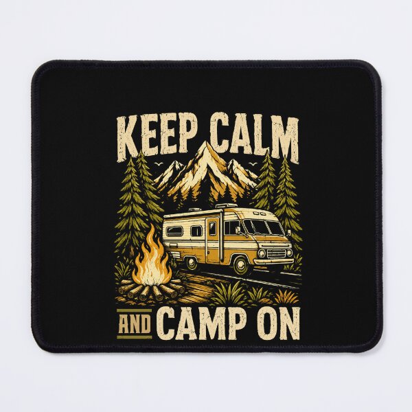 Item preview, Keep Calm And Camp On RV Camping Adventure Nature Lover Design designed and sold by msaloyach.