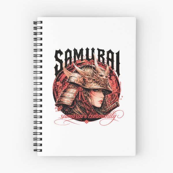 Item preview, : Red Samurai Women Warrior with Cherry Blossoms - Japanese Traditional Art designed and sold by Samurai’s community .