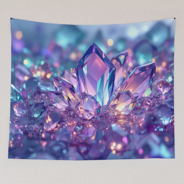Item preview, Radiant Prism Crystal Glow 4K designed and sold by DreamyWallVibes.