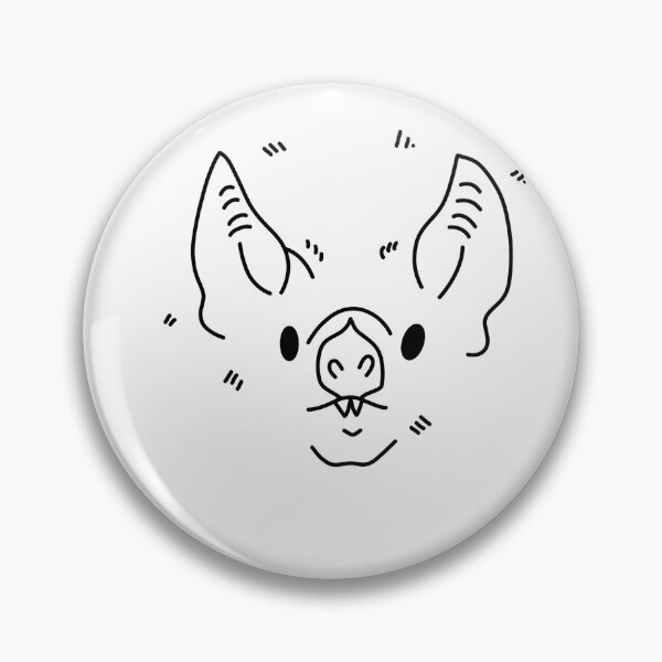 Item preview, Minimalist vampire bat face designed and sold by Bloom & Stick.