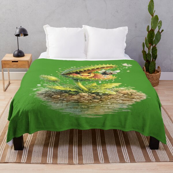 Item preview, Funny Kawaii Venus Flytrap Illustration – Mischievous Plant Catching a Fly Art designed and sold by MagicMakerPh.