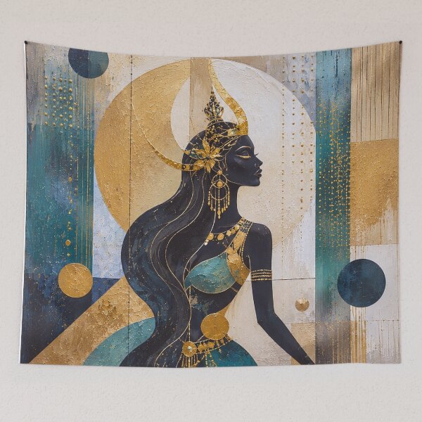 Item preview, Mystical goddess Nyai Loro Kidul painting. designed and sold by GalleryKauffeld.