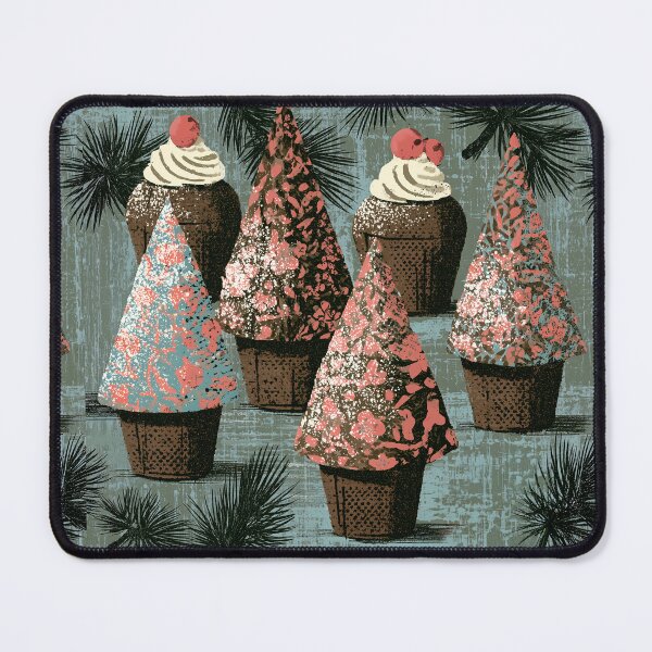 Item preview, Vintage Style Christmas Tree Cupcake Art designed and sold by colorful-white.