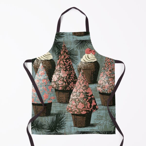 Item preview, Vintage Style Christmas Tree Cupcake Art designed and sold by colorful-white.