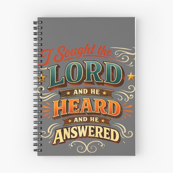 Item preview, Christian Faith Prayer Quote I Sought The Lord Answered designed and sold by KristineLi.