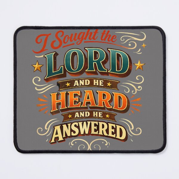 Item preview, Christian Faith Prayer Quote I Sought The Lord Answered designed and sold by KristineLi.