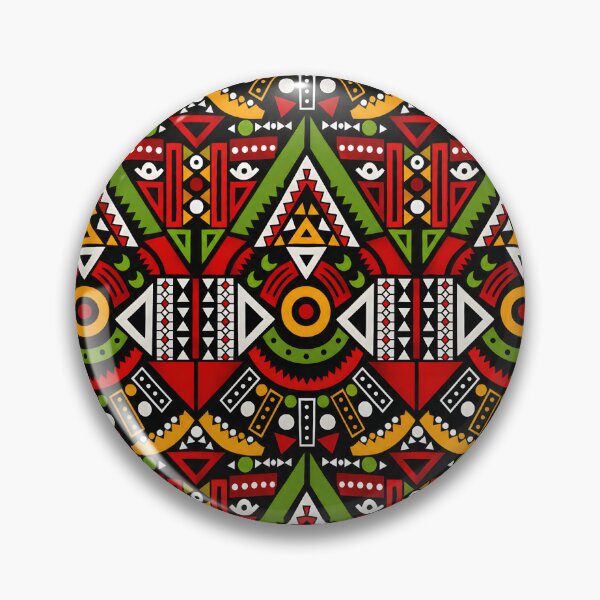 Item preview, Vibrant Tribal Ankara Kirikou Geometric Pattern | African Ethnic Seamless Print | Bold Afro Boho Design designed and sold by WheresMyMojo.