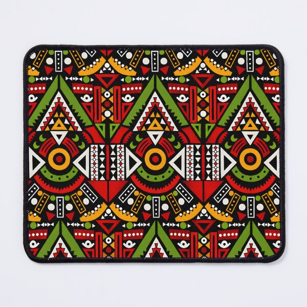 Item preview, Vibrant Tribal Ankara Kirikou Geometric Pattern | African Ethnic Seamless Print | Bold Afro Boho Design designed and sold by WheresMyMojo.