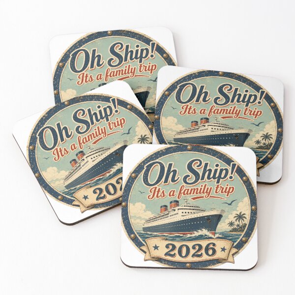 Item preview, Oh Ship It’s a Family Trip 2026 Retro Cruise Ship Design designed and sold by HungarianSailor.