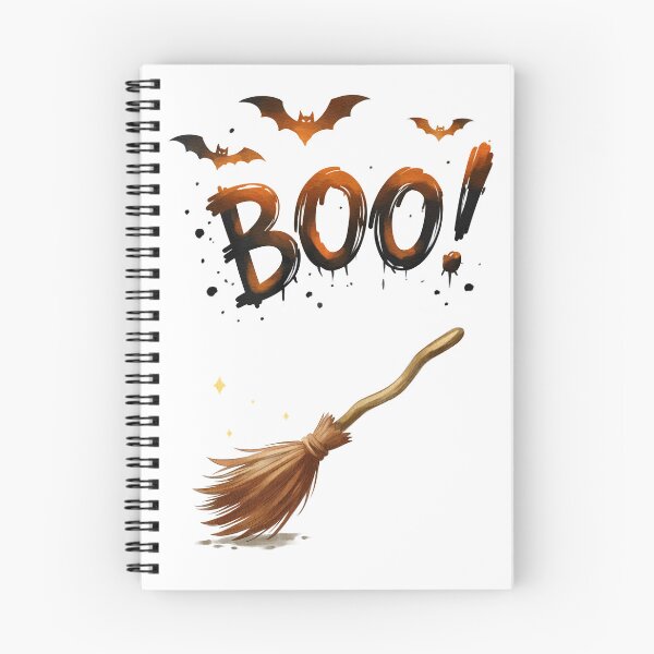 Item preview, Halloween Witch Broom BOO designed and sold by Ms. Iryna.