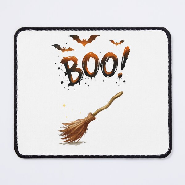 Item preview, Halloween Witch Broom BOO designed and sold by Ms. Iryna.