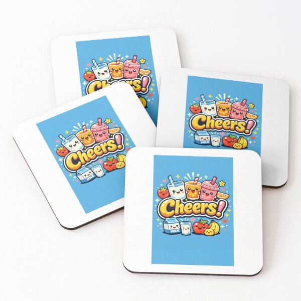 Item preview, Playful Kids Cheers – Bold Cartoon Drinks Celebration designed and sold by Remantkc.