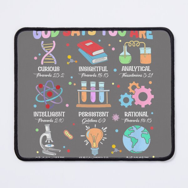 Item preview, Christian God Says I Am Bible Verse Science Biology Teacher designed and sold by KristineLi.