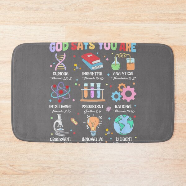 Item preview, Christian God Says I Am Bible Verse Science Biology Teacher designed and sold by KristineLi.