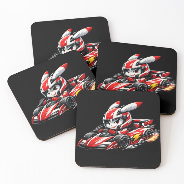 Item preview, Little Rabbit Race Car Driver designed and sold by FluffyGallery.