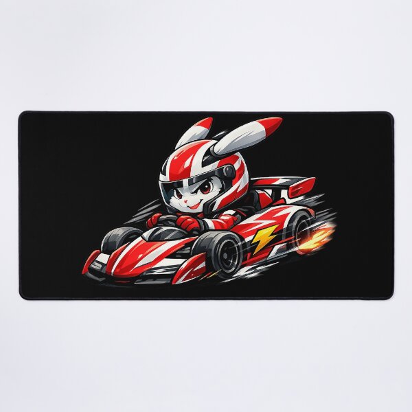 Item preview, Little Rabbit Race Car Driver designed and sold by FluffyGallery.