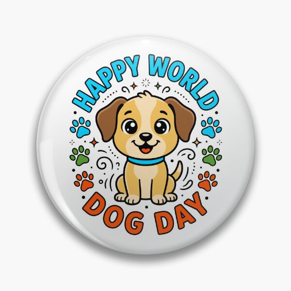 Item preview, Happy World Dog Day Cute Puppy Celebration designed and sold by Dmo3HarkoArt.