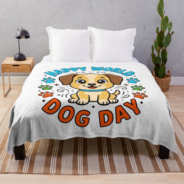 Item preview, Happy World Dog Day Cute Puppy Celebration designed and sold by Dmo3HarkoArt.