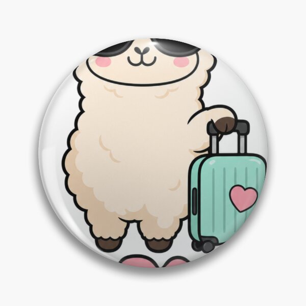 Item preview, Alpaca My Bags Cute Kawaii Alpaca with Suitcase designed and sold by BoosterShop.