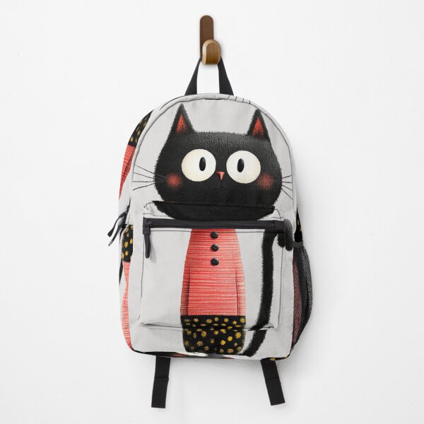 Item preview, Cute Black Cat with Polka Dot Pattern designed and sold by colorful-white.
